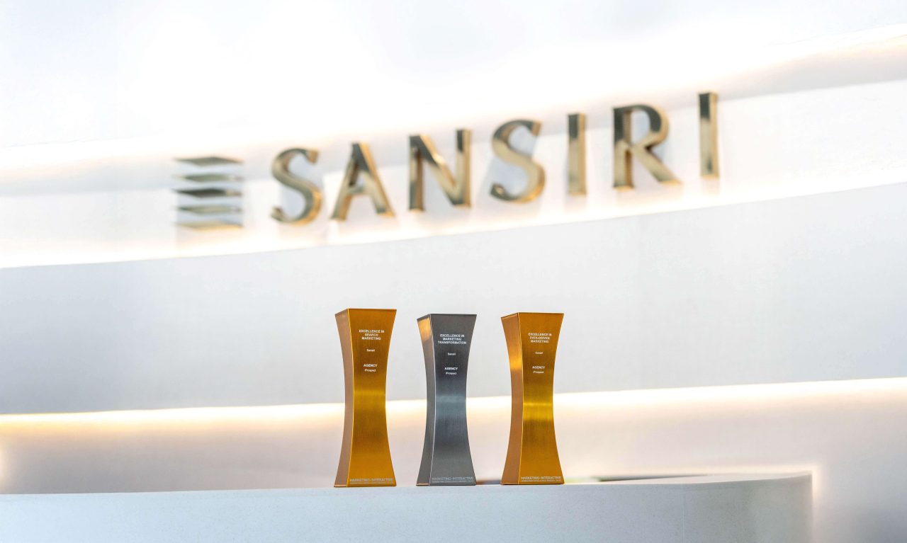 แสนสิริ คว้า รางวัลใหญ่จาก Marketing Excellence Awards Thailand