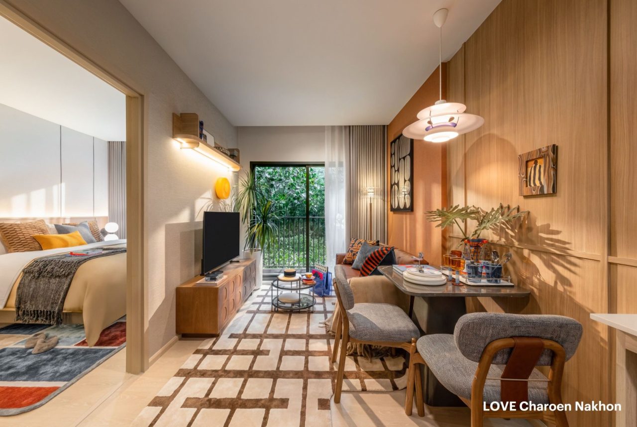 LOVE Charoen Nakhon Bedroom Show unit เลิฟ เจริญนคร