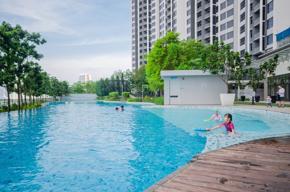 Kuala,Lumpur,,Malaysia, ,August,,:,Swimming,Pool,Area