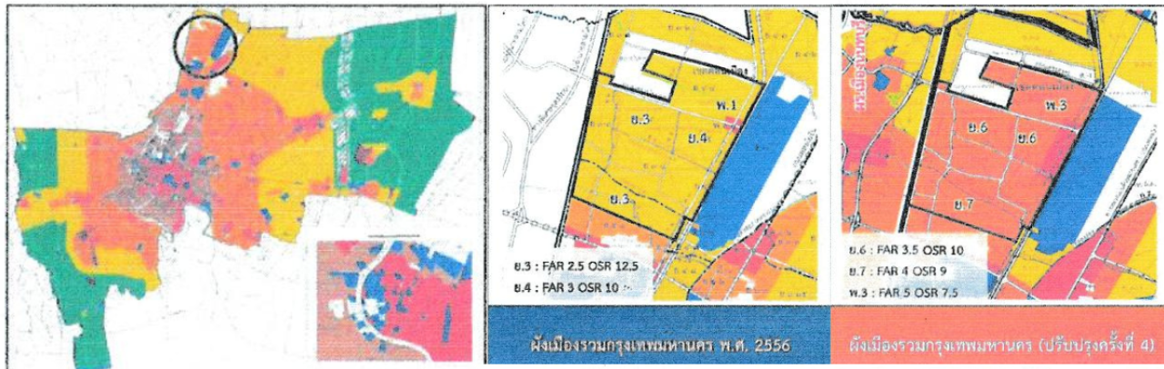 บริเวณที่ ร่างผังเมืองกทม