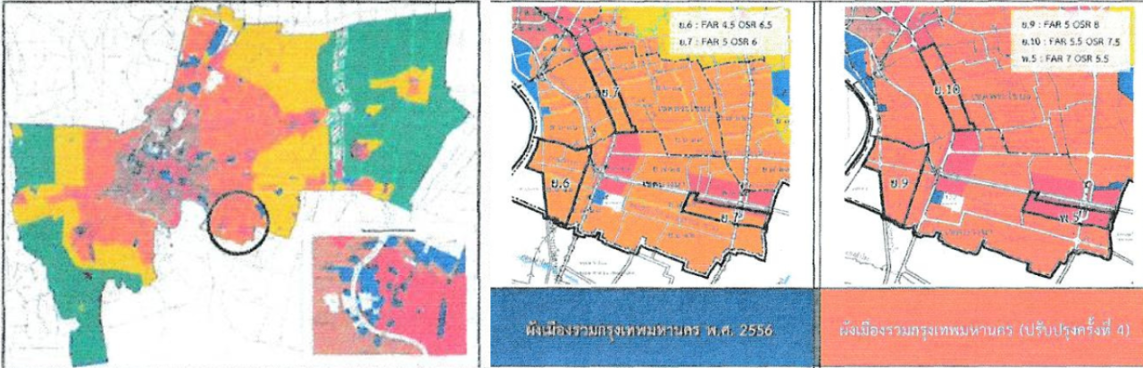บริเวณที่ ร่างผังเมืองกทม