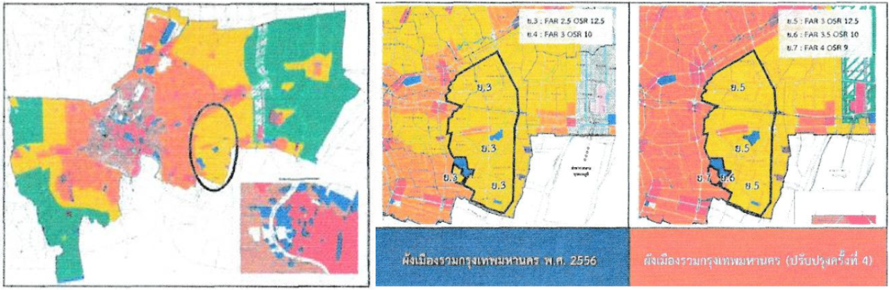 บริเวณที่ ร่างผังเมืองกทม