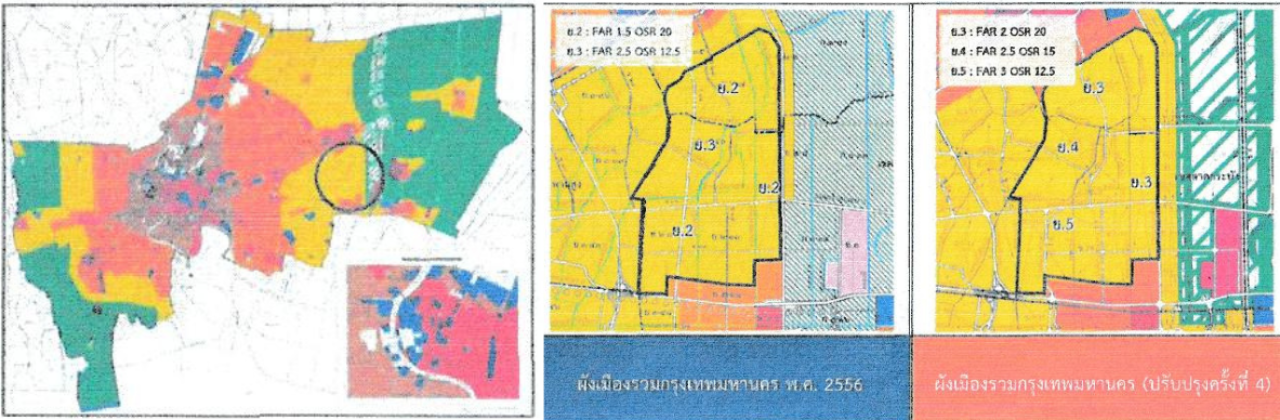 บริเวณที่ ร่างผังเมืองกทม