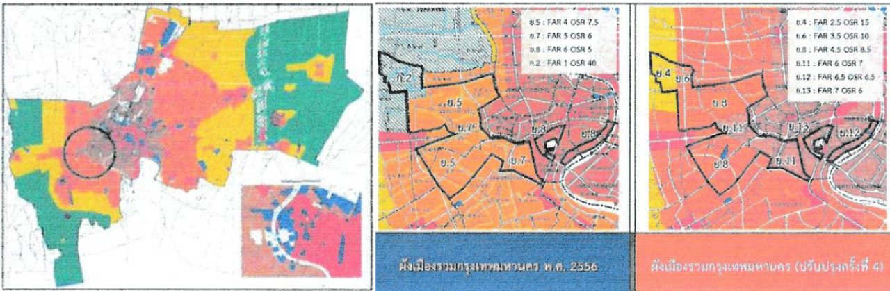 บริเวณที่ ร่างผังเมืองกทม