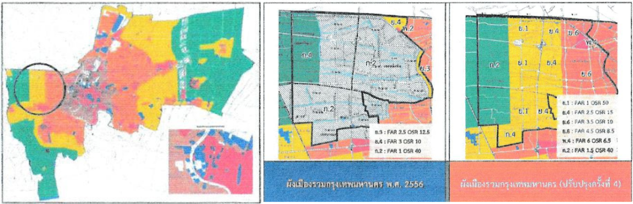 บริเวณที่ ร่างผังเมืองกทม