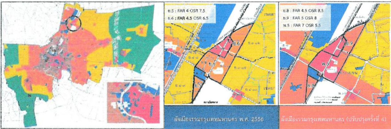 บริเวณที่ ร่างผังเมืองกทม