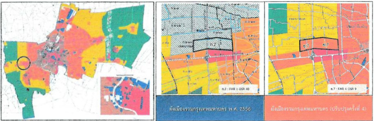 บริเวณที่ ร่างผังเมืองกทม