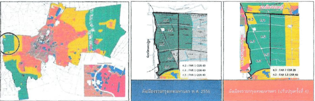 บริเวณที่ ร่างผังเมืองกทม