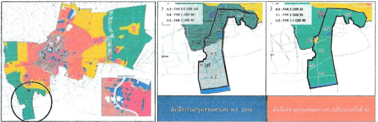 บริเวณที่ ร่างผังเมืองกทม