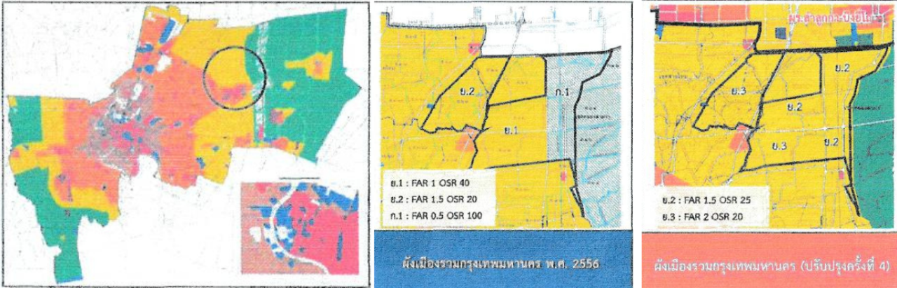 บริเวณที่ ร่างผังเมืองกทม