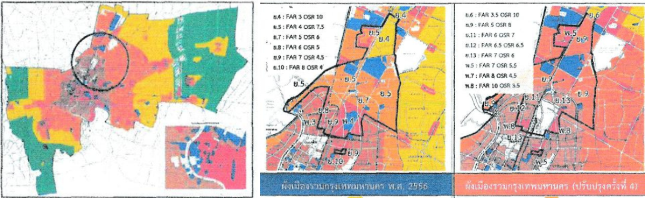 บริเวณที่ ร่างผังเมืองกทม