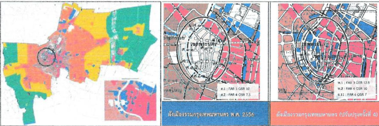 บริเวณที่ ร่างผังเมืองกทม