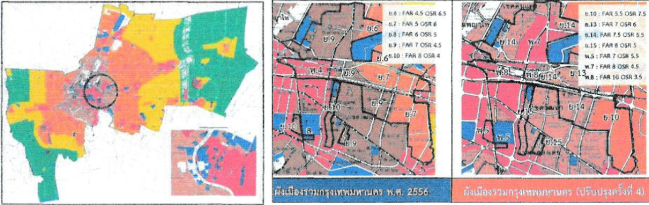 บริเวณที่ ร่างผังเมืองกทม