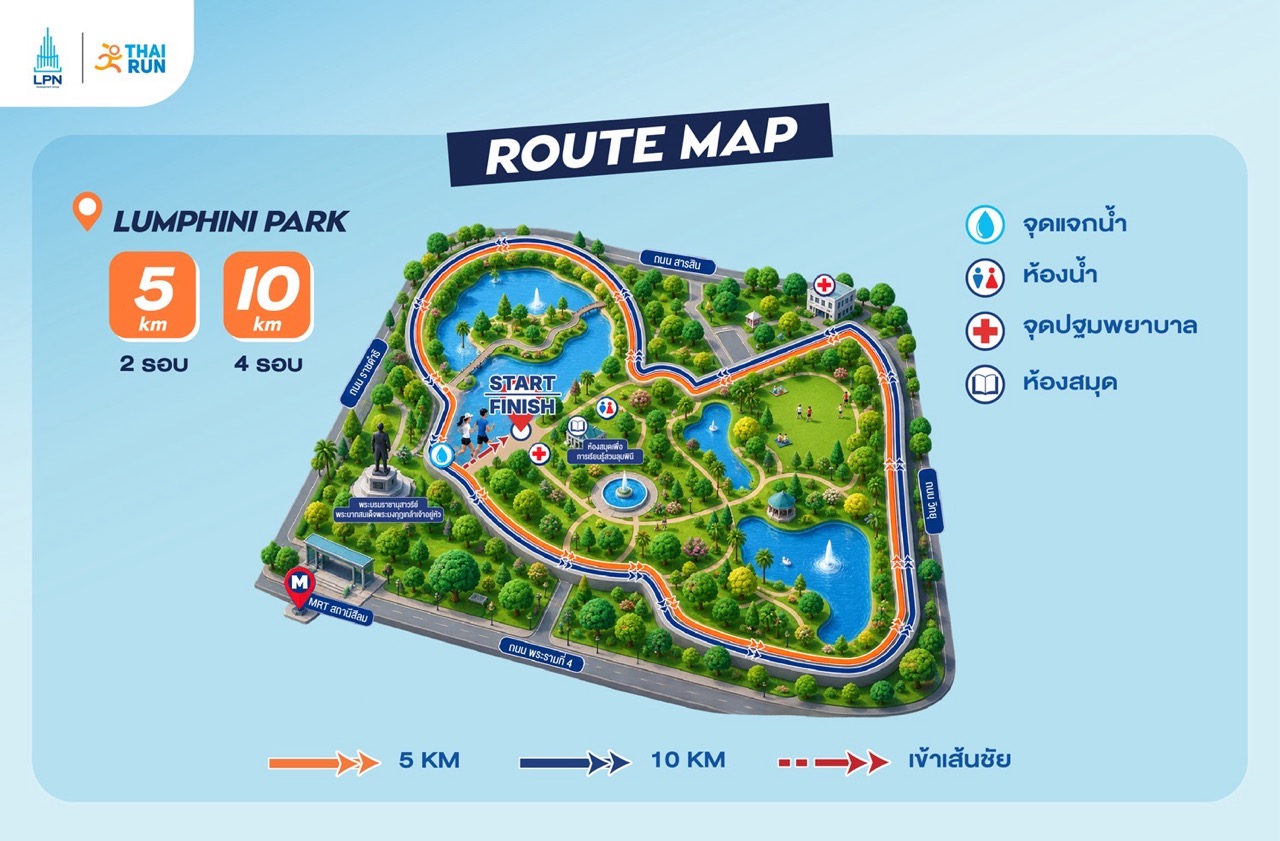 Route Map LPN Livable Run ขนาดใหญ่